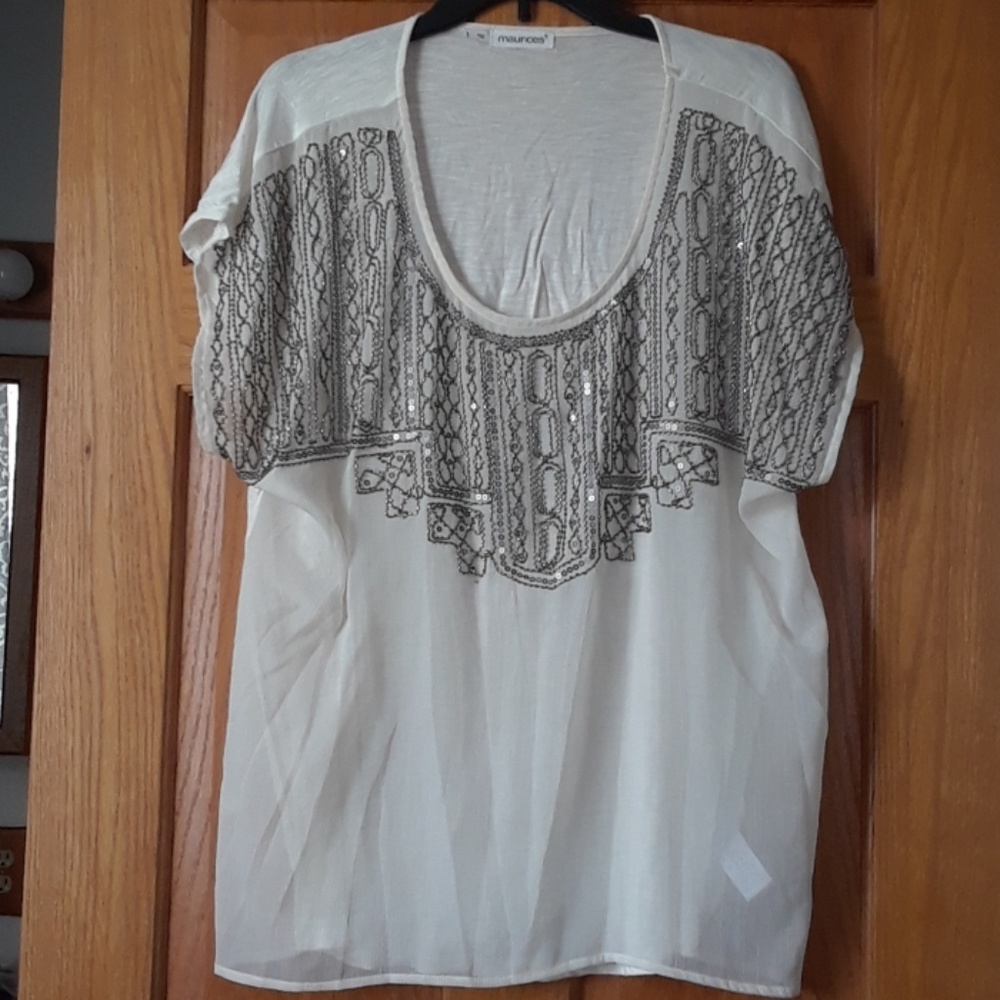 Maurices Beaded Top